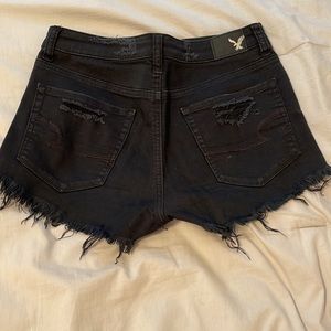 Black American eagle jean shorts